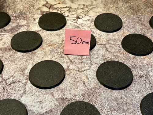Round bases 50mm miniature - round,