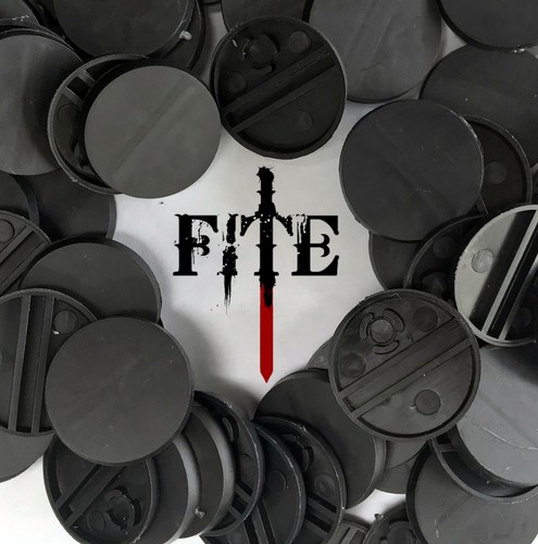 25mm plain round - bases,