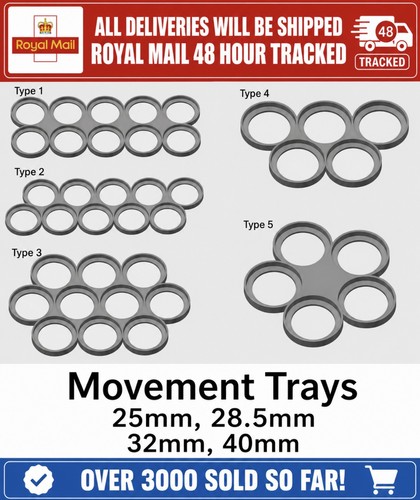 Movement trays 25mm 28mm 32mm - 25mm,