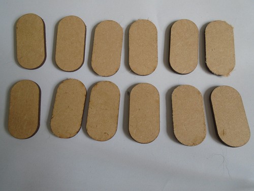 50x25mm wargame bases pill - 50x25mm,