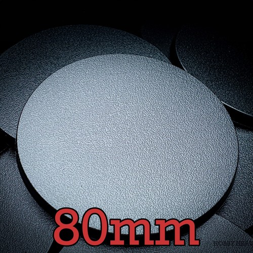 80mm round abs plastic bases - plastic,