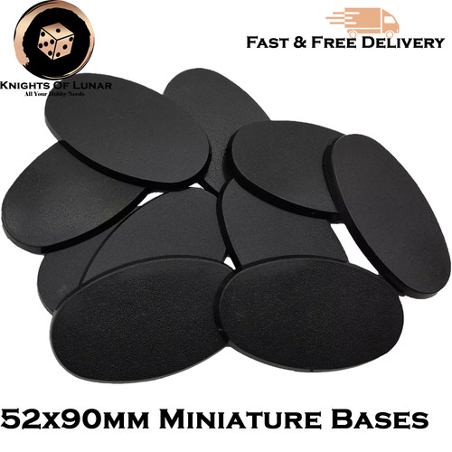90x52mm oval bases miniature - oval,