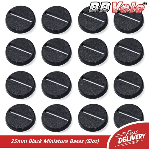 25mm round slot - bases, for