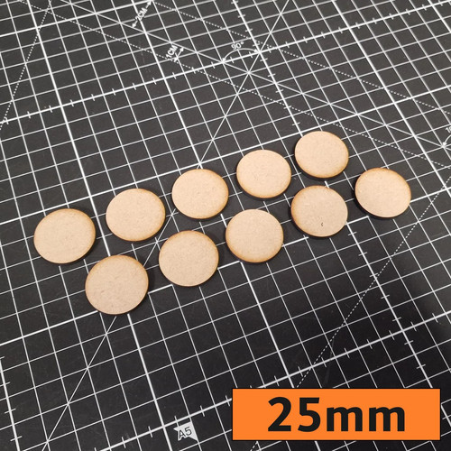 25mm round mdf bases - mdf,