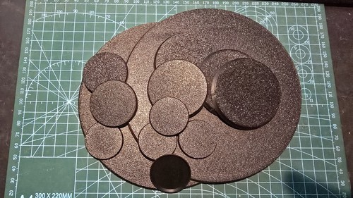 Various round bases - bases, 100mm
