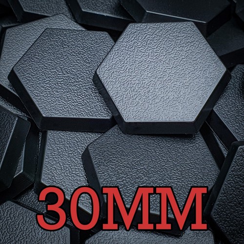 30mm hexagonal abs bases - 30mm,