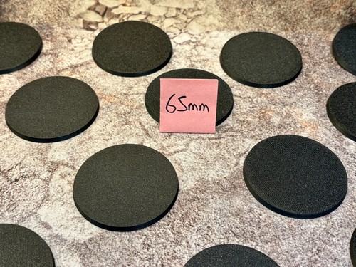 Round bases 65mm miniature - bases,
