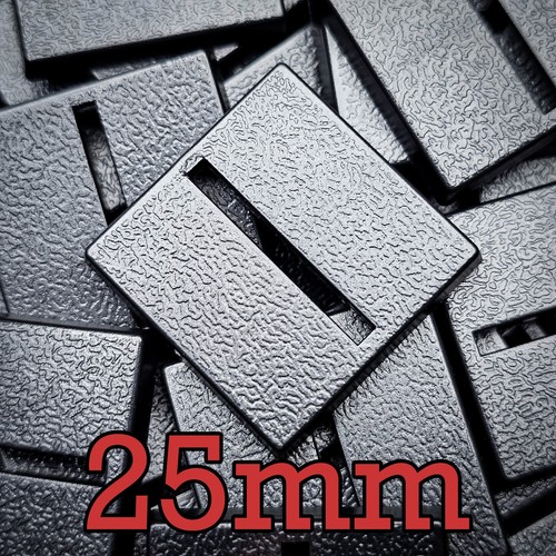 25mm square parallel slotted - 25mm,