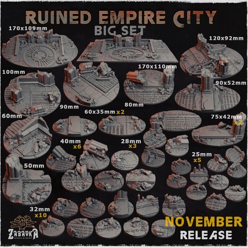 Gothic resin bases ruined - bases,
