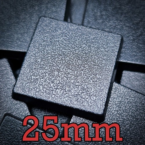 25mm square abs - 25mm, plastic