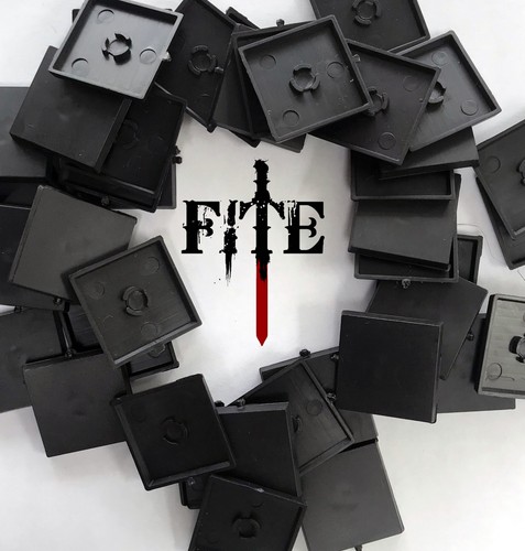 25mm plain square - , bases