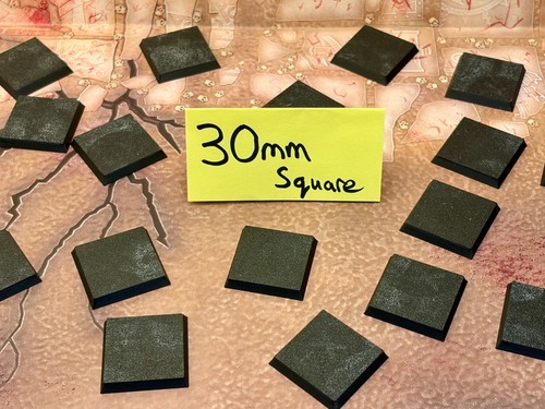 Square bases 30mm miniature - square,