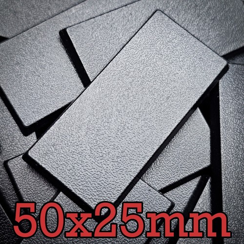 50x25mm rectangle abs bases - abs,